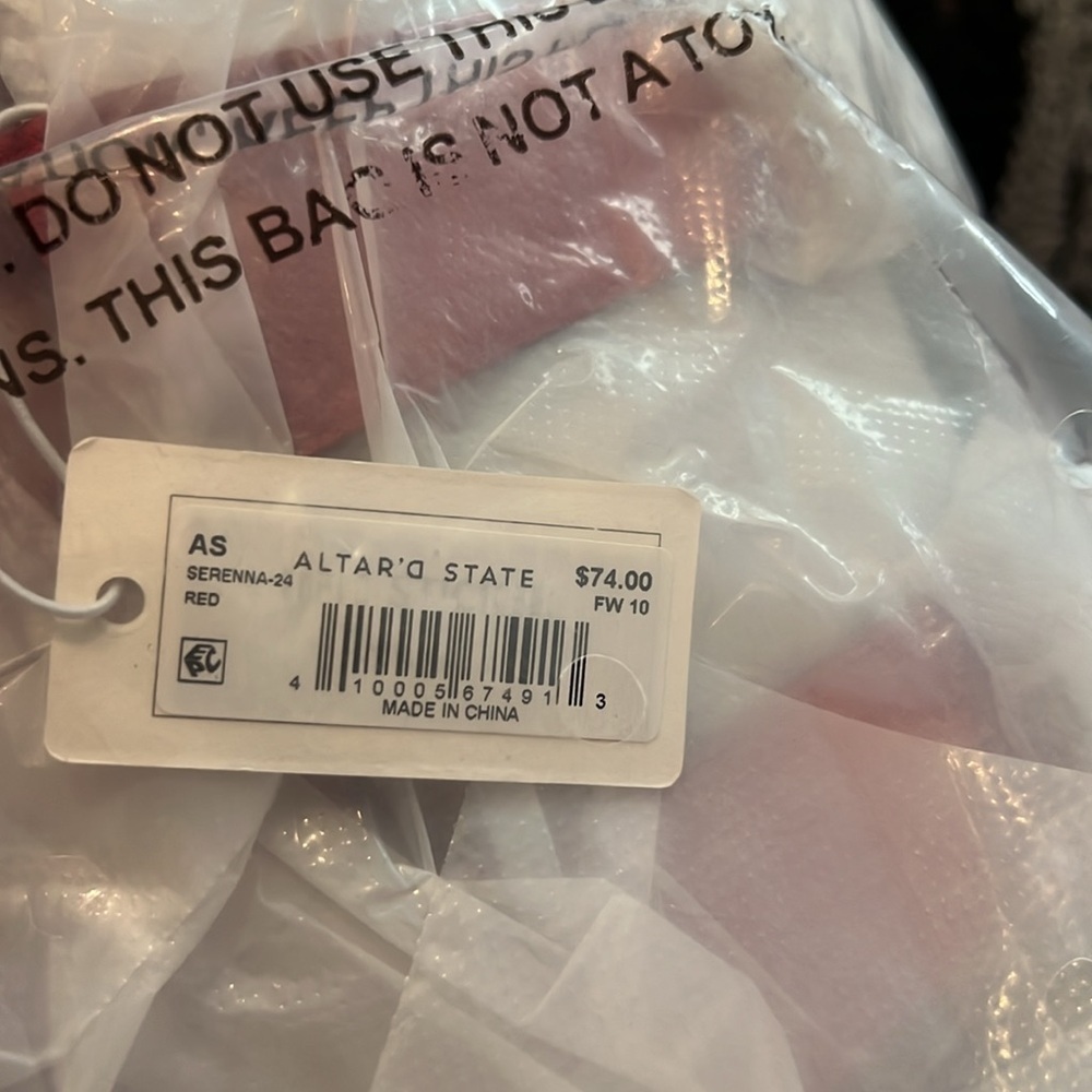 Altar'd State Red Serenna Platform Sandals New - Picture 6 of 6